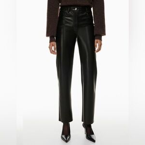 NWOT Aritzia Wilfred Melina Pant Vegan Leather, Size 4